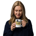 Empowered by Christ: Philippians 4:13 White Glossy Mug (11 oz / 15 oz / 20 oz)