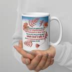 Renewed By The Spirit: Romans 12:2 White Glossy Mug (11 oz / 15 oz / 20 oz)