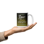 Lion of Judah & Root of David: Revelation 5:5 White Glossy Mug (11 oz / 15 oz / 20 oz)