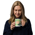 God Our Refuge: Psalm 46:1 White Glossy Mug (11 oz / 15 oz / 20 oz)