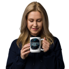 Light Of The World: John 8:12 White Glossy Mug (11 oz / 15 oz / 20 oz)