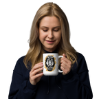 The Lion of Judah: Revelation 5:5 White Glossy Mug (11 oz / 15 oz / 20 oz)