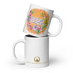 Grace & Peace Blooms: 2 Corinthians 1:2 White Glossy Mug (11 oz / 15 oz / 20 oz)