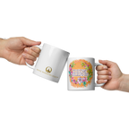 Grace & Peace Blooms: 2 Corinthians 1:2 White Glossy Mug (11 oz / 15 oz / 20 oz)