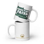 Stand Firm in Faith: 1 Corinthians 16:13-14 White Glossy Mug (11 oz / 15 oz / 20 oz)