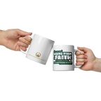 Stand Firm in Faith: 1 Corinthians 16:13-14 White Glossy Mug (11 oz / 15 oz / 20 oz)
