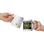 Rejoice in His Love: Zephaniah 3:17 White Glossy Mug (11 oz / 15 oz / 20 oz)