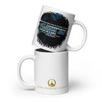 Light Of The World: John 8:12 White Glossy Mug (11 oz / 15 oz / 20 oz)