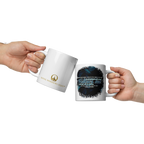 Light Of The World: John 8:12 White Glossy Mug (11 oz / 15 oz / 20 oz)