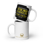 Be Strong & Courageous: Joshua 1:9 White Glossy Mug (11 oz / 15 oz / 20 oz)
