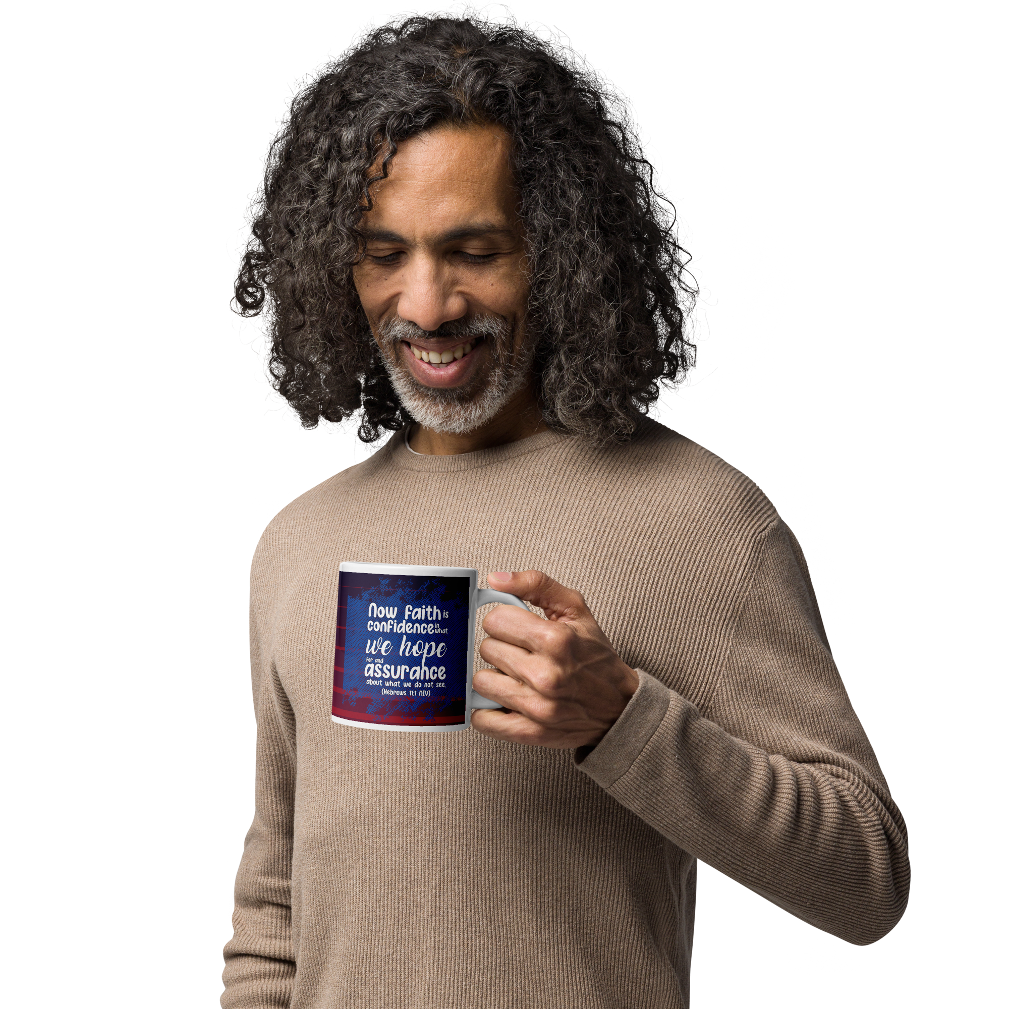 Faith & Hope: Hebrews 11:1 White Glossy Mug (11 oz / 15 oz / 20 oz)