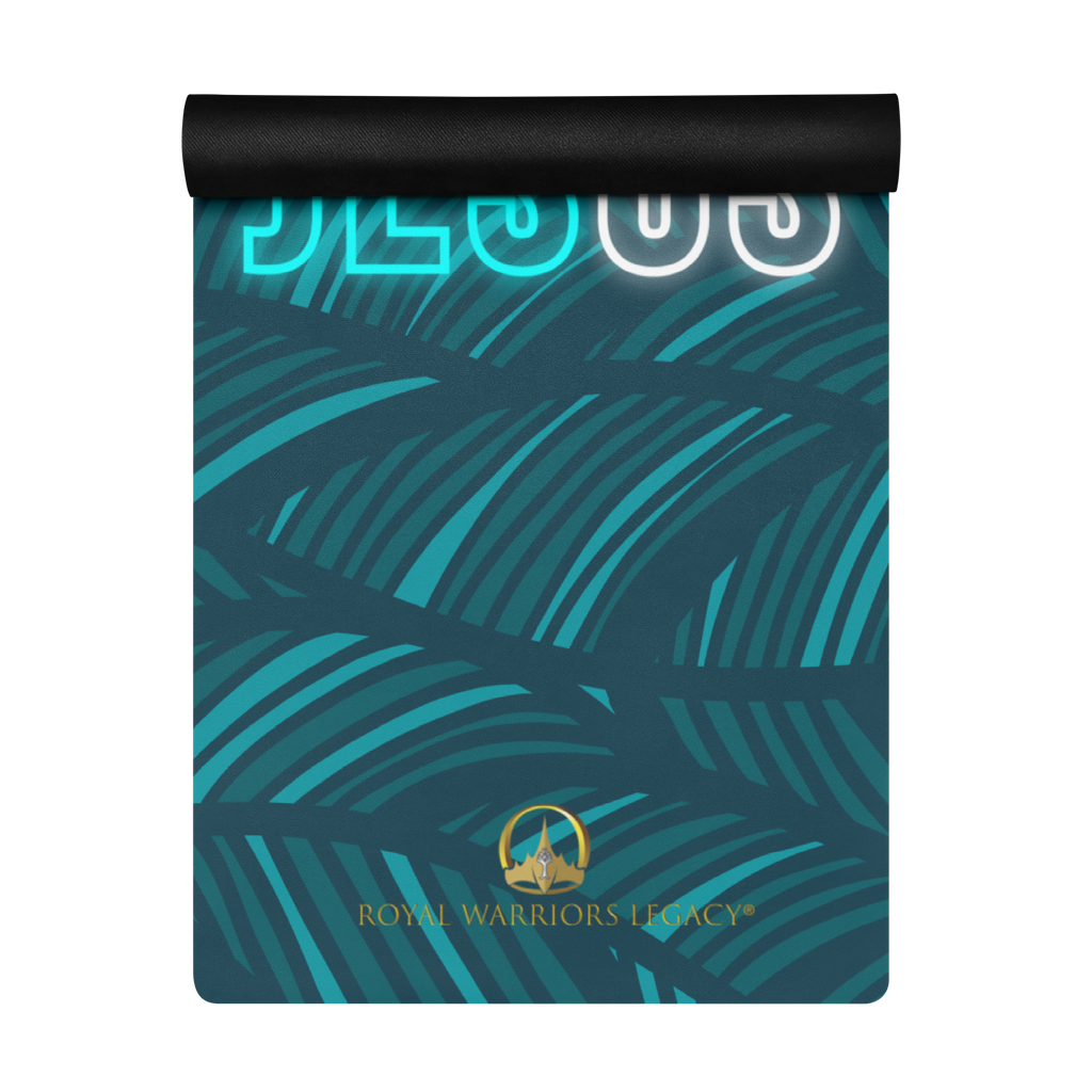 Come Run With Jesus Neon Blue Training Mat