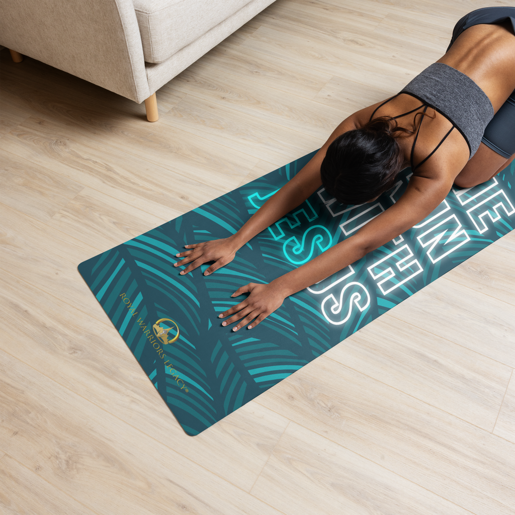 Come Run With Jesus Neon Blue Training Mat