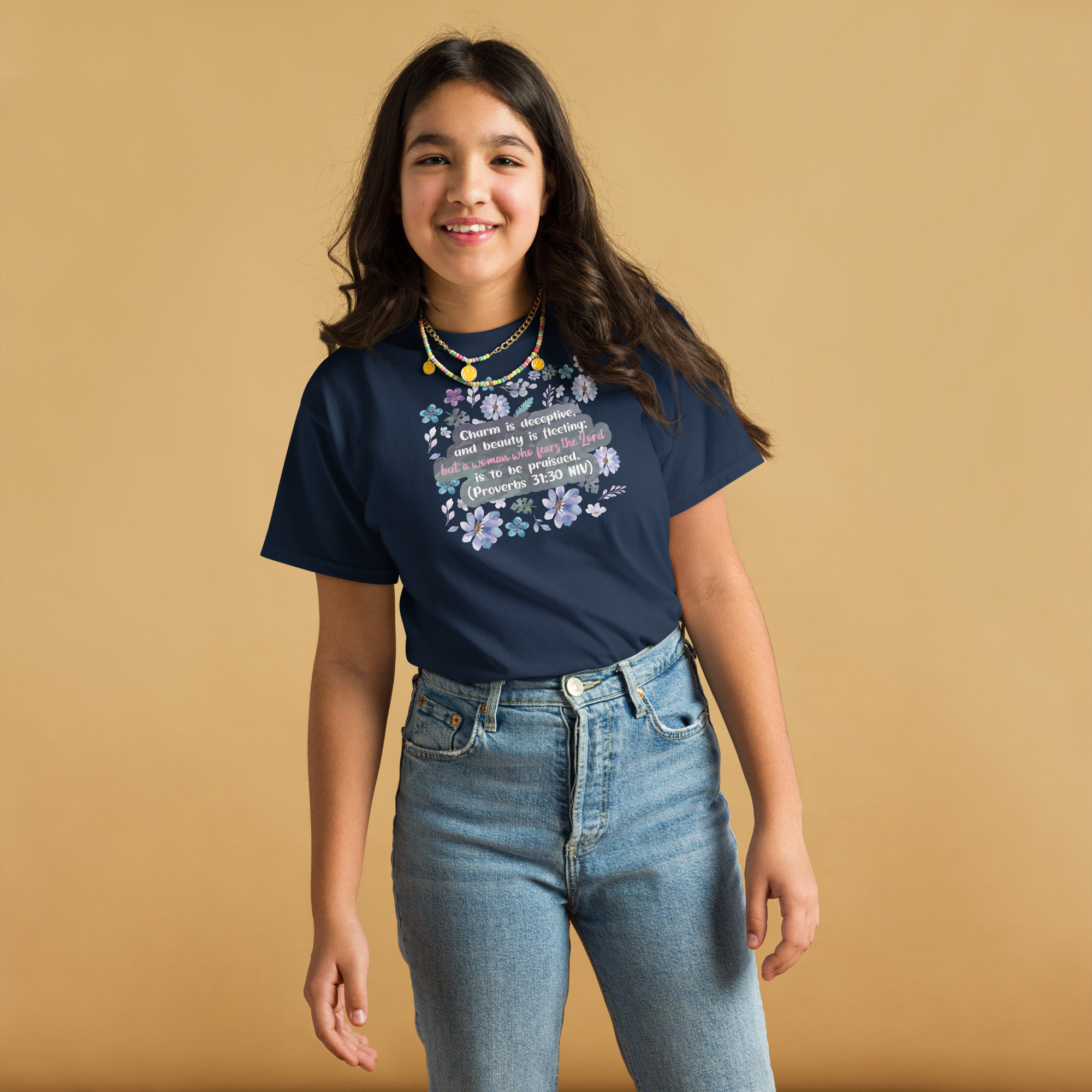 Fearless Woman: Proverbs 31:30 Youth Tee